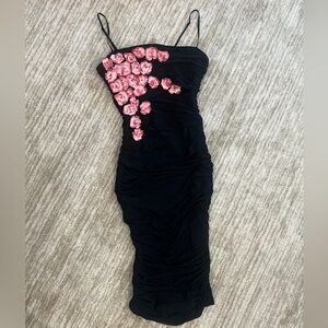 Vintage Betsey Johnson Y2K Black Bodycon Dress – Size S